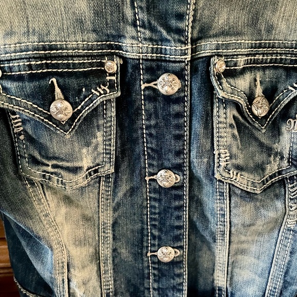 Miss Me Denim Jean Jacket Size S - Picture 4 of 6